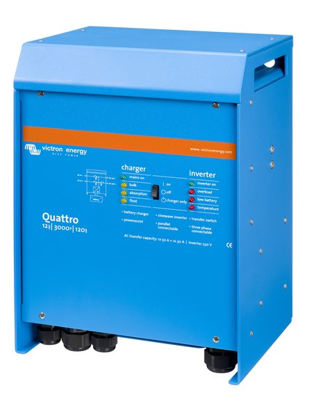 Quattro 12V 3000VA 120A 230VAC (left)