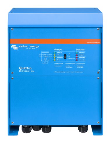 Quattro 48V 5000VA 70-50A 230 VAC (front)
