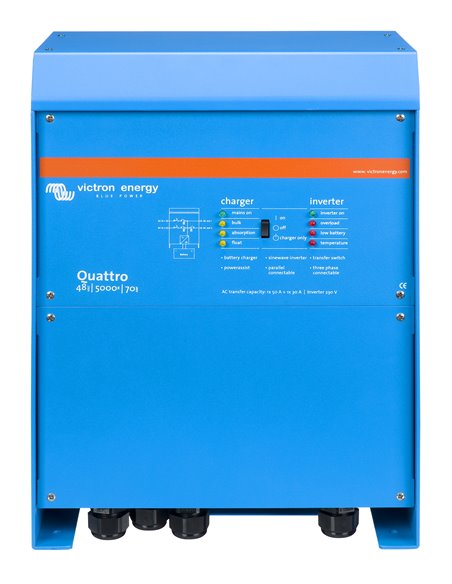 Quattro 48V 5000VA 70-50A 230 VAC (front)