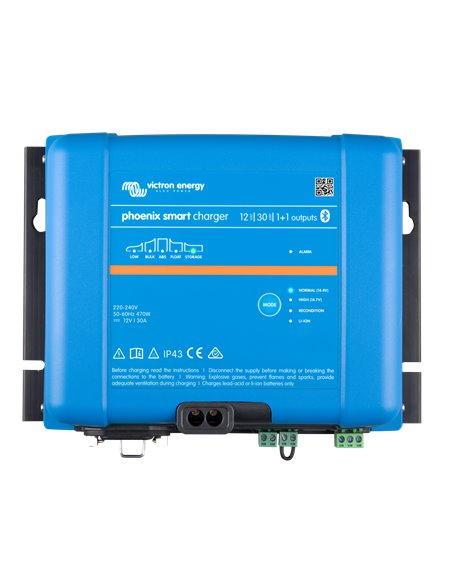 Phoenix Smart IP43 Charger 12V 30A 1+1 outputs (top)