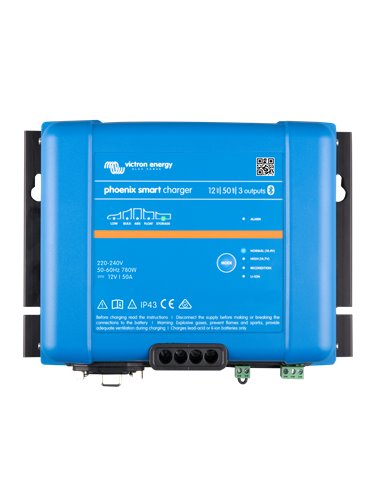 Phoenix Smart IP43 Charger 12V 50A 3 outputs (top)