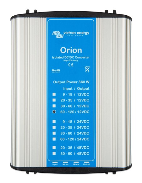Orion 11012-30A (360W) Isolated DC-DC converter (top)