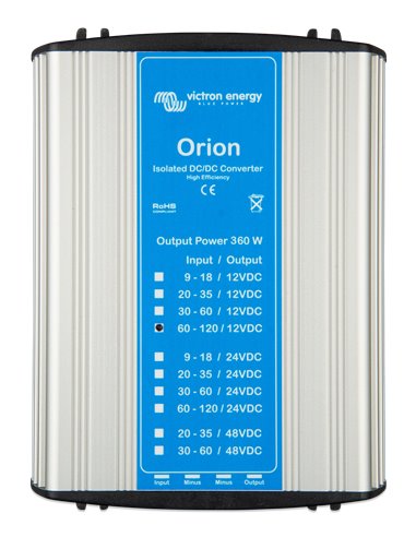 Orion 11012-30A (360W) Isolated DC-DC converter (top)
