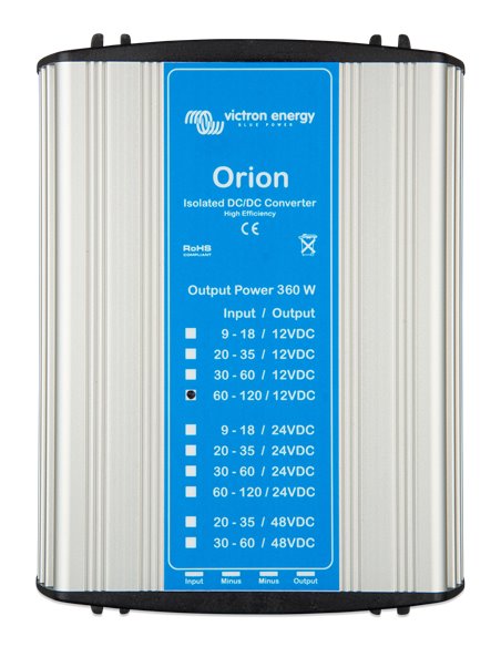 Orion 11012-30A (360W) Isolated DC-DC converter (top)