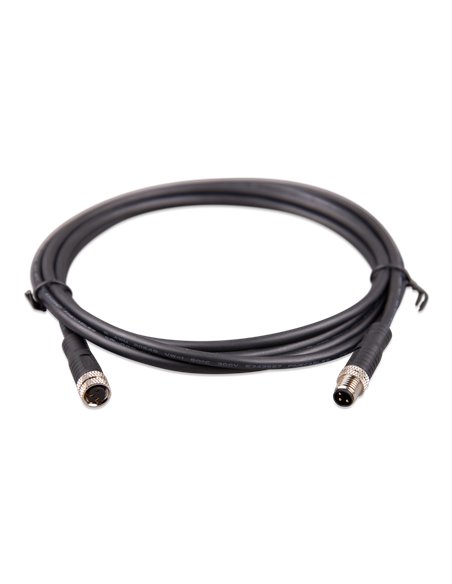 M8 circular connector MaleFemale 3 pole cable 2m (front2)