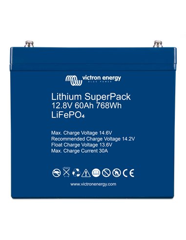 Lithium SuperPack 12,8V 60Ah 768Wh (front)