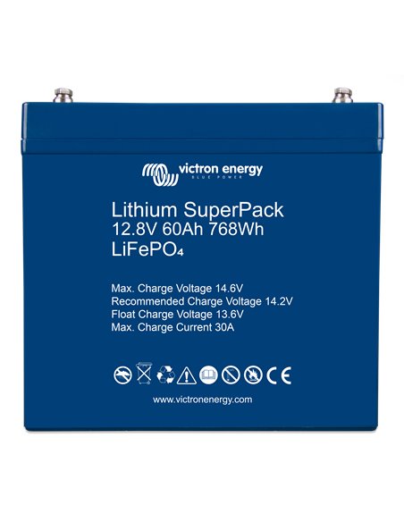 Lithium SuperPack 12,8V 60Ah 768Wh (front)