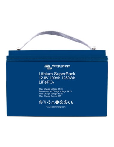 Lithium SuperPack 12,8V 100Ah 1280Wh (front)