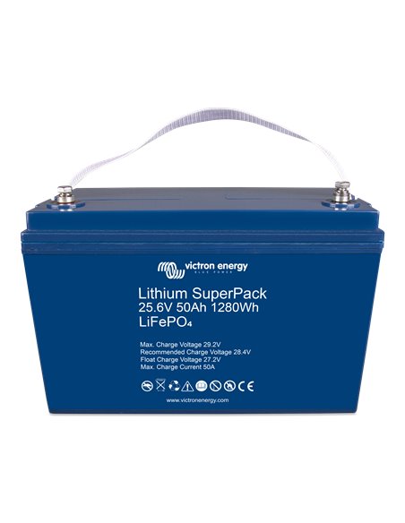 Lithium SuperPack 25,6V 50Ah 1280Wh (front-angle)