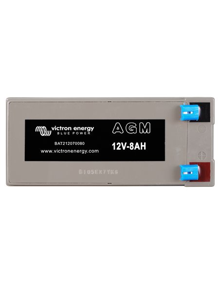 12V 8Ah AGM Deep Cycle Battery (top)