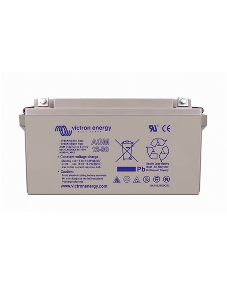 12V 90Ah AGM Deep Cycle (front)