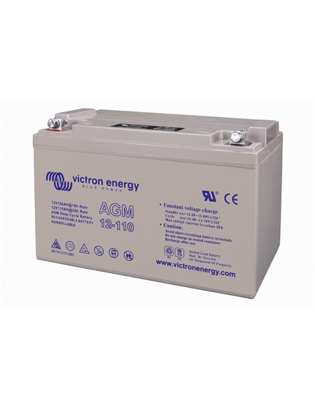 12V 110Ah AGM Deep Cycle Battery (right)
