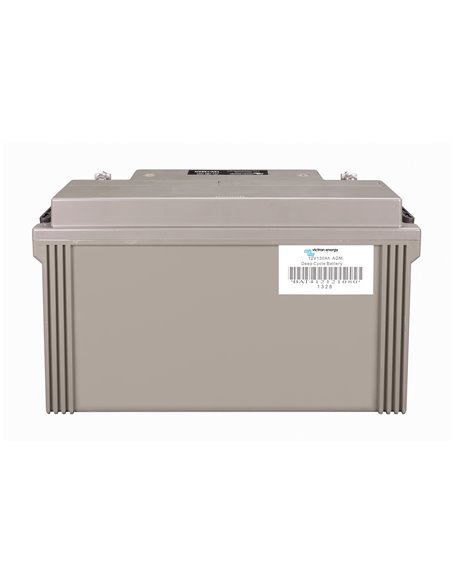 12V 130Ah AGM Deep Cycle Battery (back)