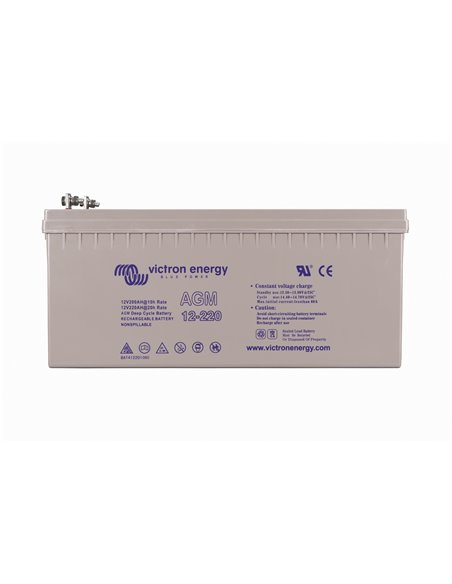 12V 220Ah AGM Deep Cycle (front)