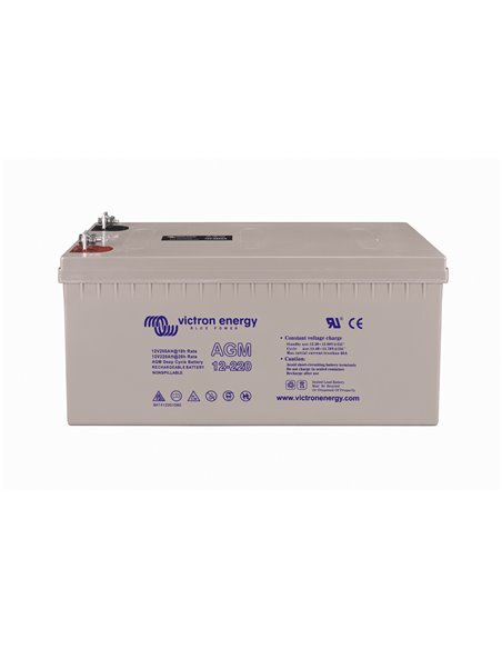 12V 220Ah AGM Deep Cycle (front-angle)