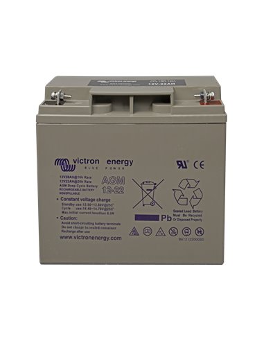 12V 22Ah AGM Battery (front)