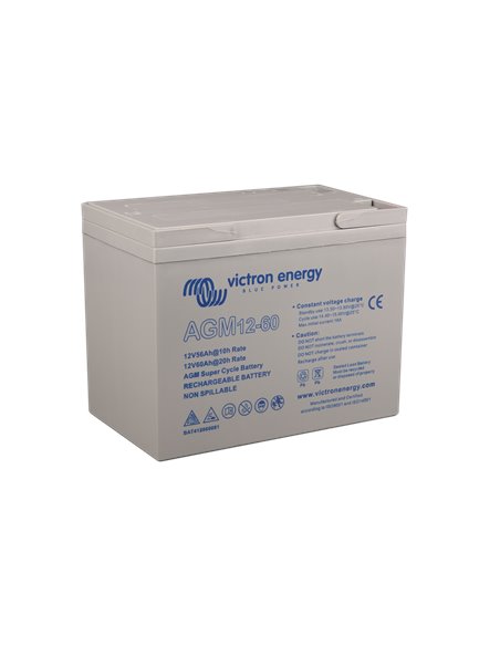 12V 60Ah AGM Super Cycle Battery (right)