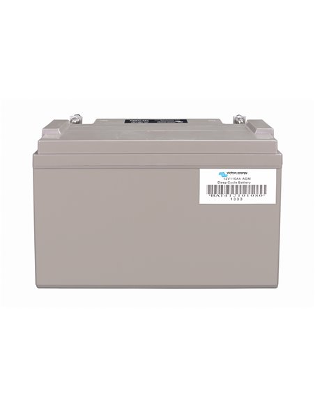 12V 110Ah AGM Deep Cycle Battery (back)