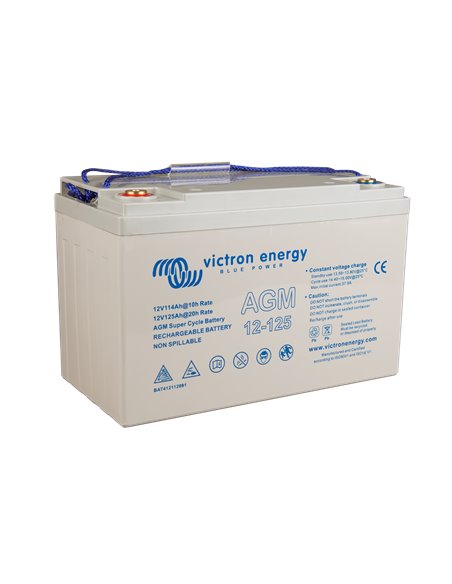 12V 125Ah AGM Super Cycle Battery (right)