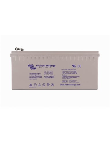 12V 220Ah AGM Deep Cycle (front)