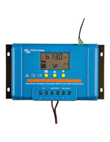 BlueSolar Charge Controller DUO LCD USB 12-24V-20A (top + display)
