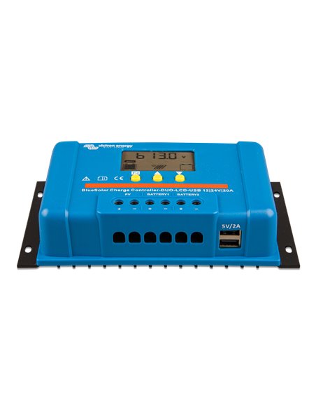 BlueSolar Charge Controller DUO LCD USB 12-24V-20A (front)